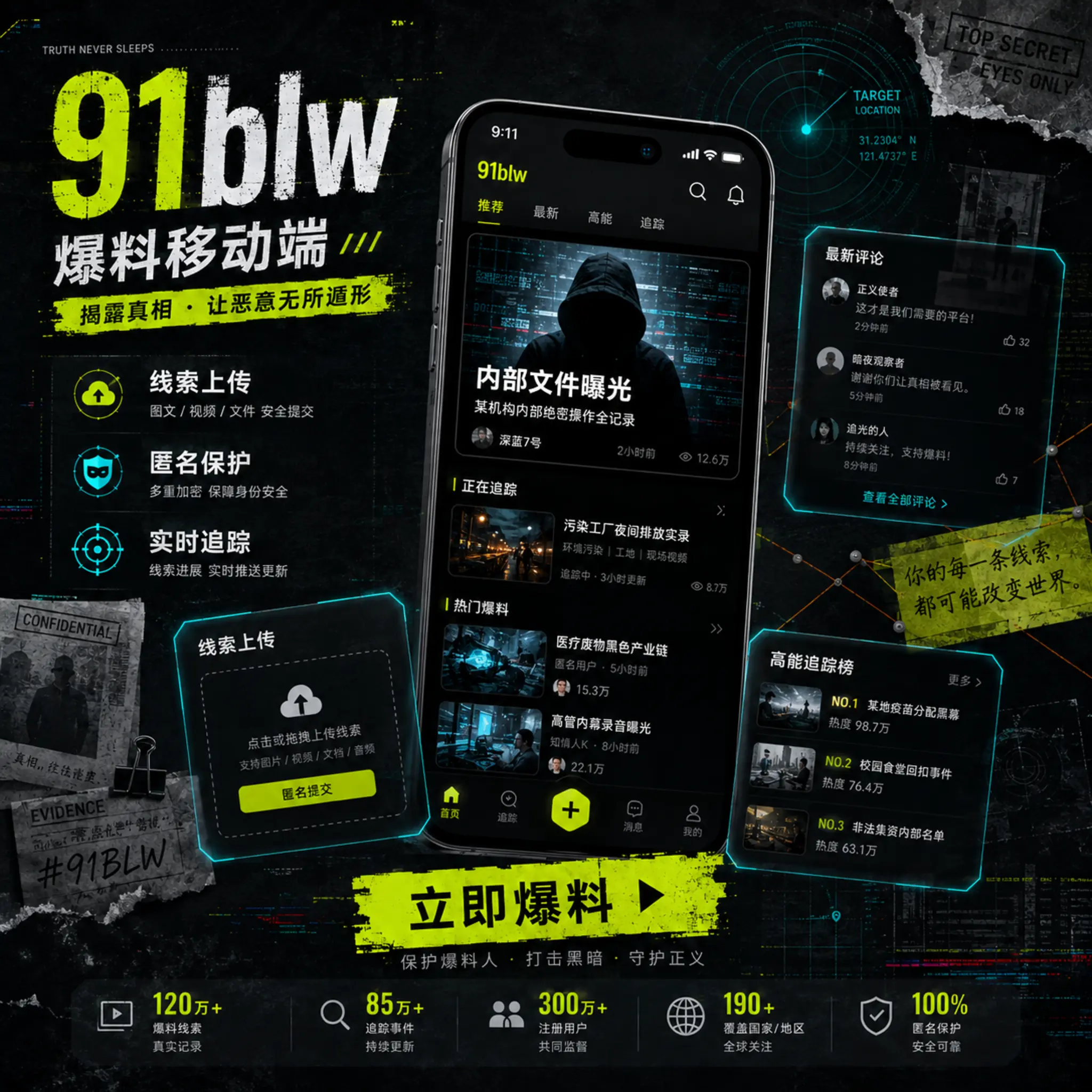 91 APP 多频道内容界面展示